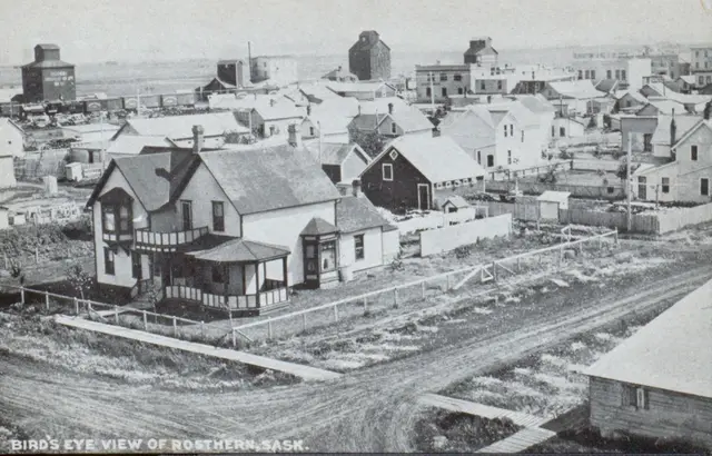 Bird's eye view of Rosthern