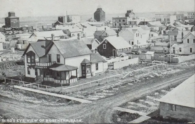 Bird's eye view of Rosthern